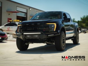 Ford Raptor Front Bumper - HoneyBadger - w/ Hoop - Addictive Desert Designs - 2021 Ford Raptor Front Bumper - HoneyBadger - w/ Hoop - Addictive Desert Designs - 2021